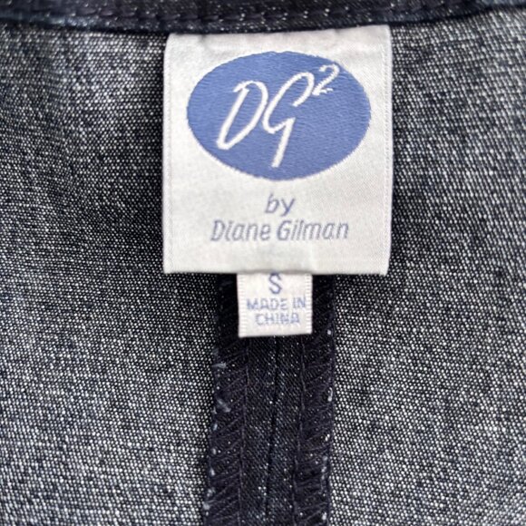 DIANE GILMAN GORGEOUS EMBELLISHED DENIM JACKET, SZ. S - Picture 6 of 9